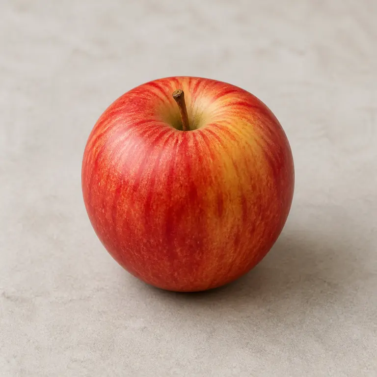 Apple on a neutral surface