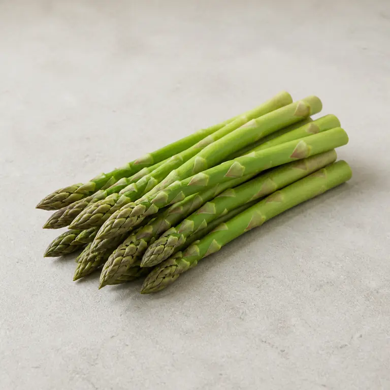 Asparagus on a neutral surface
