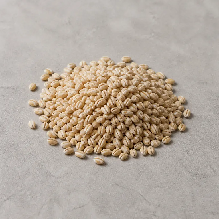 Barley (dry) on a neutral surface