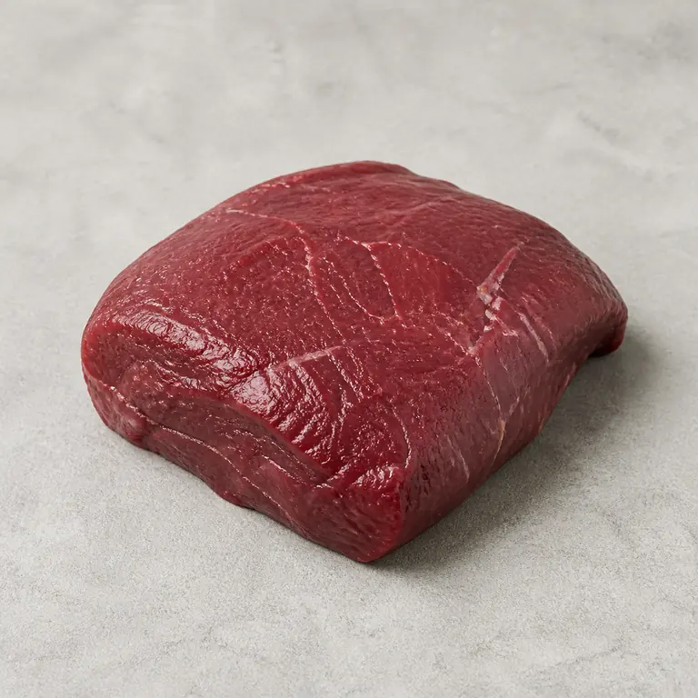 Bison (raw) on a neutral surface