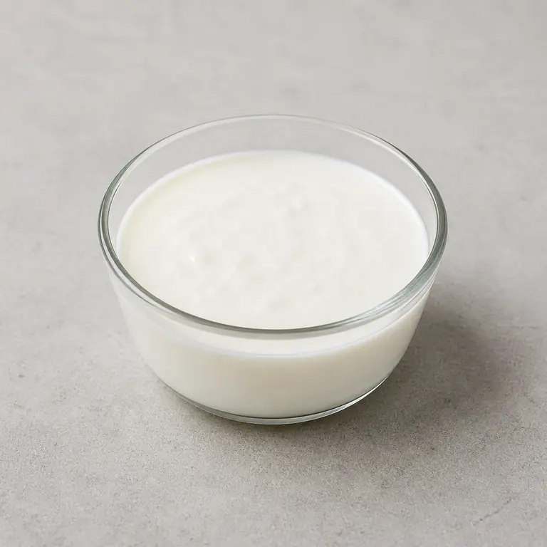 Buttermilk on a neutral surface