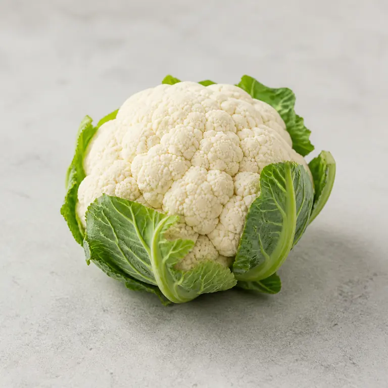 Cauliflower on a neutral surface