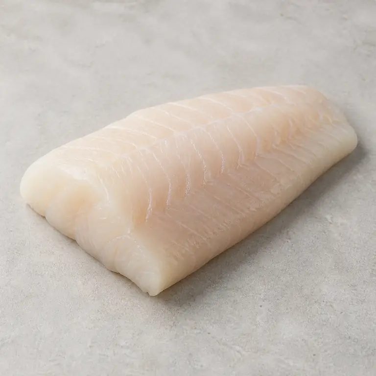 Cod (raw) on a neutral surface