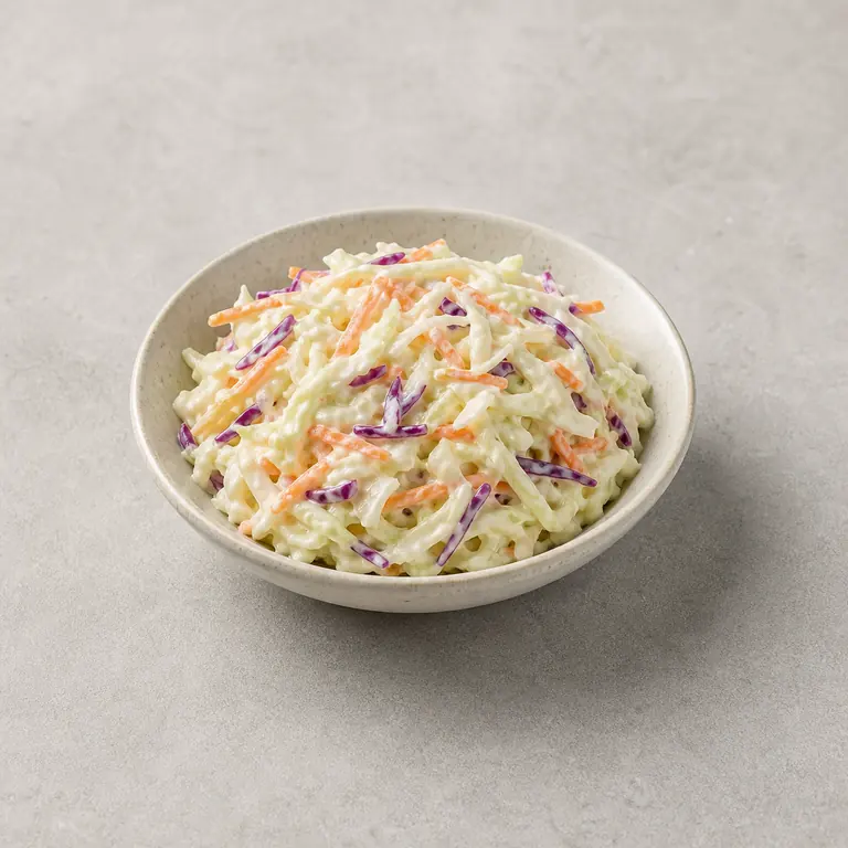 Coleslaw on a neutral surface