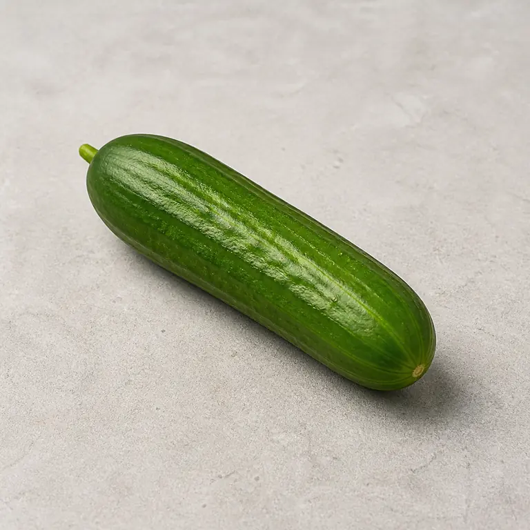 Cucumber on a neutral surface