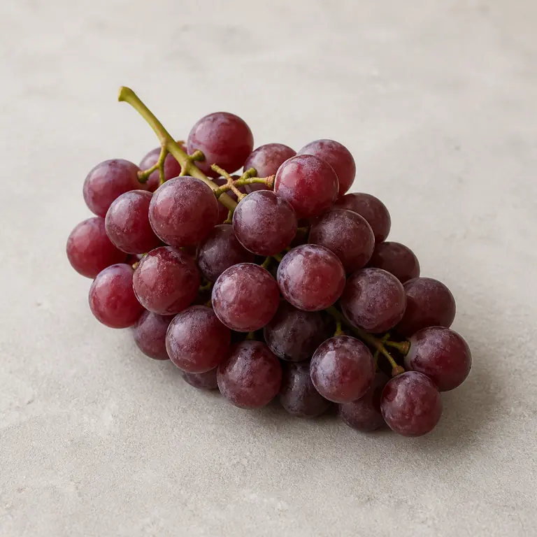 Grapes on a neutral surface