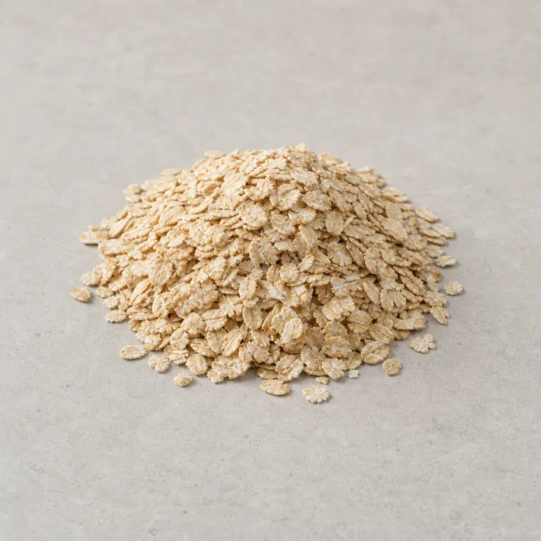 Instant oatmeal (dry) on a neutral surface