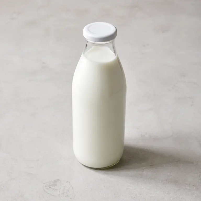Lactose-free milk on a neutral surface