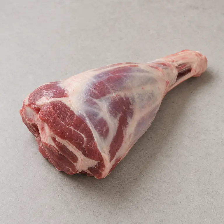 Lamb (raw) on a neutral surface