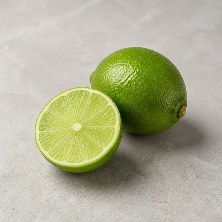 Lime on a neutral surface