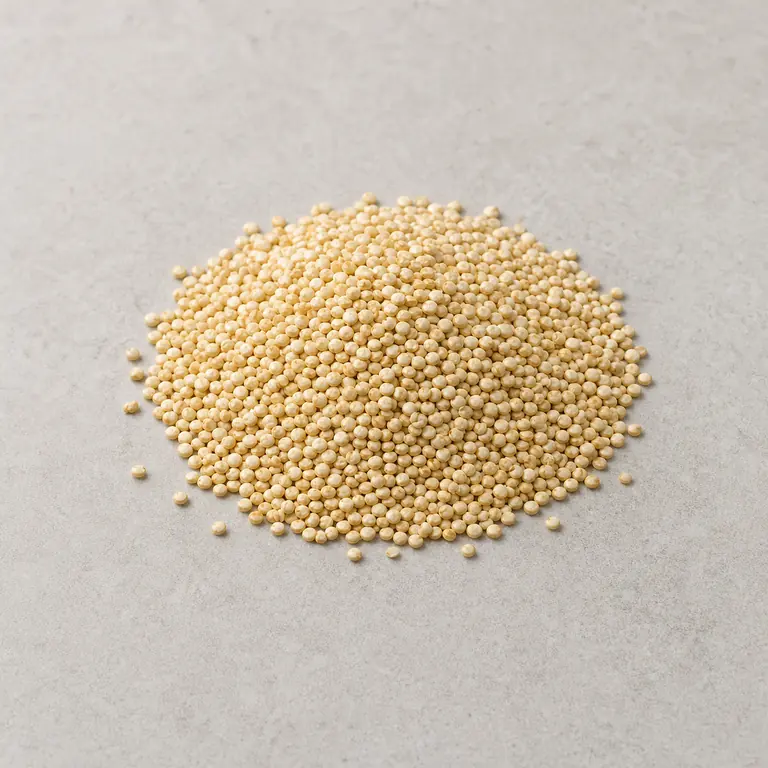 Quinoa (dry) on a neutral surface