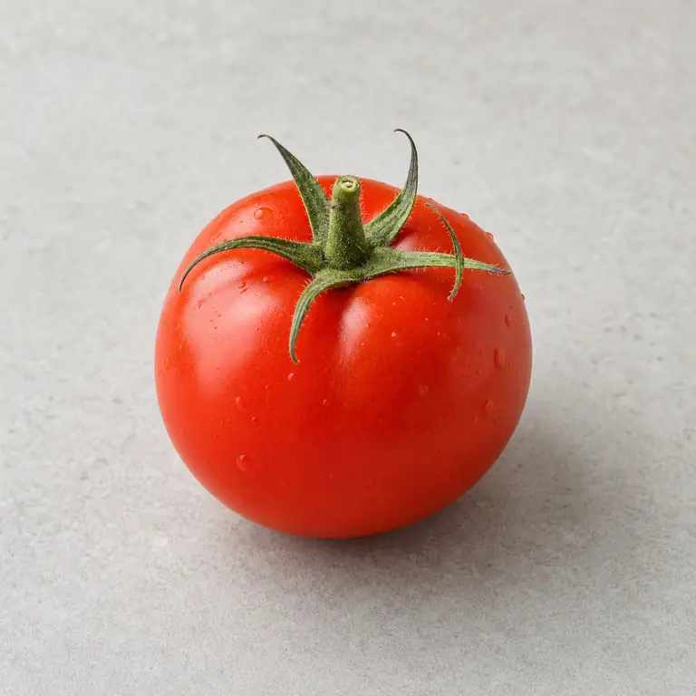 Tomato on a neutral surface