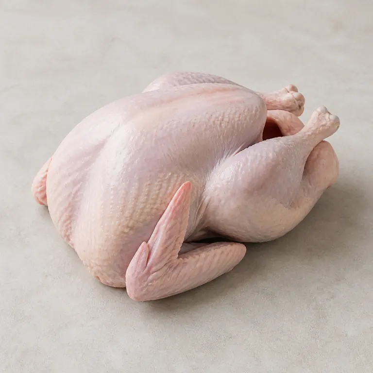 Turkey (raw) on a neutral surface