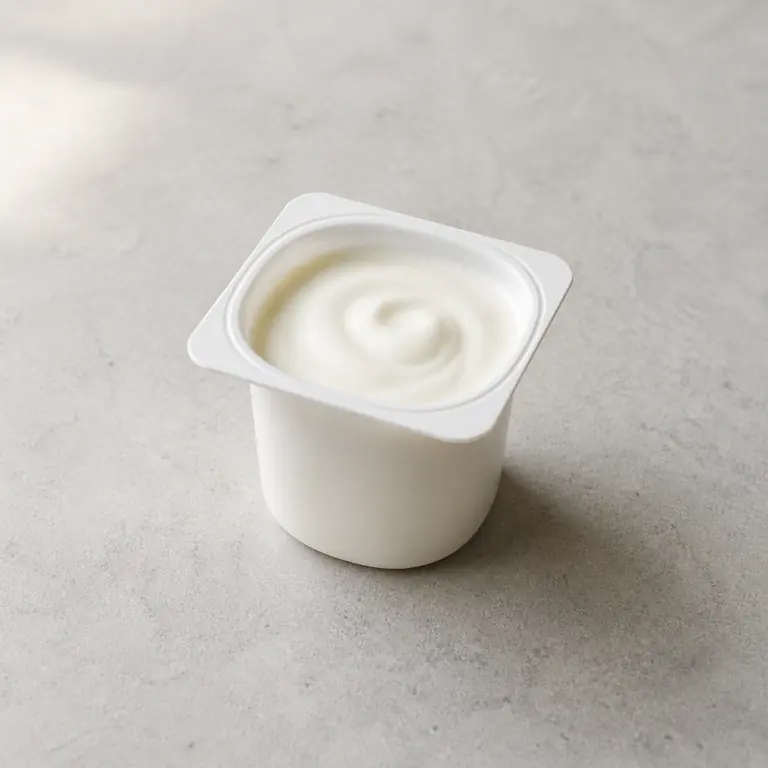 Yogurt on a neutral surface
